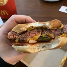 Raw quarter pounder