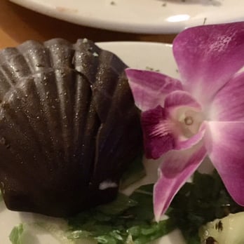 Gramma Dot's - The "flip side" of the chocolate molded seashell the fruit salad was in!  (To see the fruit salad, see previous picture.) - Seafood Near Me - Sanibel, Florida