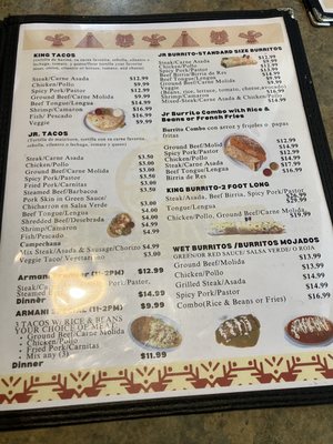Menu photo 3 Taco King Greenacres, FL