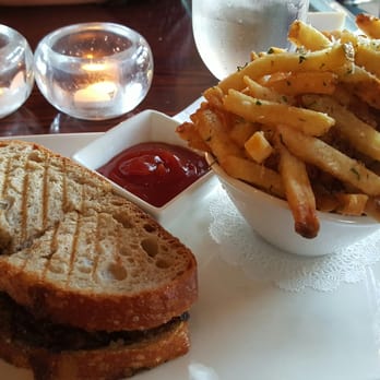 Nine-Ten - Short rib panini & truffle fries - Bars Near Me - La Jolla, California