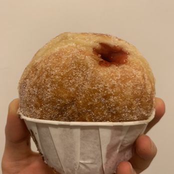 Supermoon Bakehouse - Strawberry, Basil & Rhubarb Donut - Bakeries Near Me - New York, New York Supermoon Bakehouse - Strawberry, Basil & Rhubarb Donut - Bakeries Near Me - New York, New York