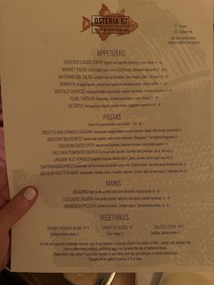 Menu photo 6 Osteria 57 New York, NY