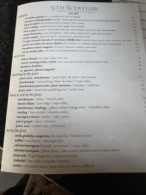 Menu photo 5 5th & Taylor Nashville, TN