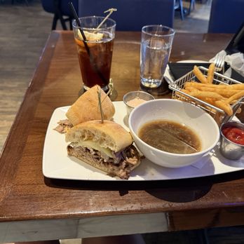 Kona Grill - Boca Park - French dip sandwich as you was greasy sating in the sandwich was fatty - New American Near Me - Las Vegas, Nevada Kona Grill - Boca Park - French dip sandwich as you was greasy sating in the sandwich was fatty - New American Near Me - Las Vegas, Nevada