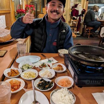 Cho Sun Ok Restaurant - Tim excited about veggies! - Korean Near Me - Chicago, Illinois