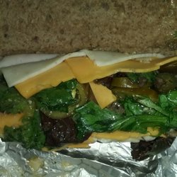 Multi grain turkey with spring mix, jalapeños, and Italian mmmm