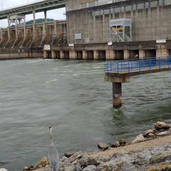 Chickamauga Dam - The dam and fishing pier. - Landmarks & Historical Buildings Near Me - Chattanooga, Tennessee