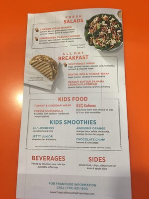 Menu photo 1 Tropical Smoothie Cafe Leesburg, VA Menu photo 1 Tropical Smoothie Cafe Leesburg, VA