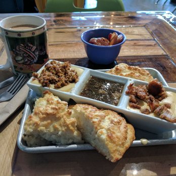 Biscuit Head - The gravy flight is a great way to try a few different gravies at the same time. - Breakfast & Brunch Near Me - Greenville, South Carolina Biscuit Head - The gravy flight is a great way to try a few different gravies at the same time. - Breakfast & Brunch Near Me - Greenville, South Carolina