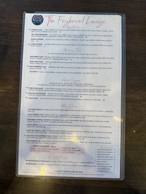 Menu photo 2 The Frybread Lounge Scottsdale, AZ Menu photo 2 The Frybread Lounge Scottsdale, AZ