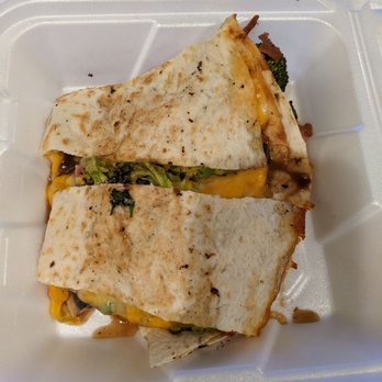 Macado's - Portabella quesadilla with broccoli - Burgers Near Me - Farmville, Virginia