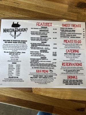 Menu photo 4 Whatcha Smokin' BBQ & Brew Luther, IA