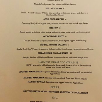 The Millbrook Inn - Specialty Cocktails - Bed & Breakfast Near Me - Millbrook, New York