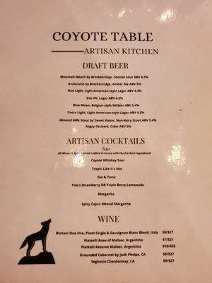 Menu photo 3 Coyote Table Artisan Kitchen Lakewood, CO Menu photo 3 Coyote Table Artisan Kitchen Lakewood, CO