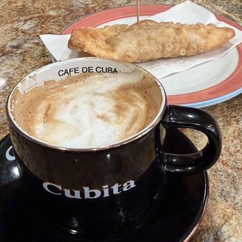 Café Pinar - A good cortadiito and a empanada jam and cheese - Cuban Near Me - Orlando, Florida