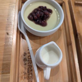 Kyuramen Dallas - Matcha Pudding with Red Bean - Ramen Near Me - Frisco, Texas Kyuramen Dallas - Matcha Pudding with Red Bean - Ramen Near Me - Frisco, Texas