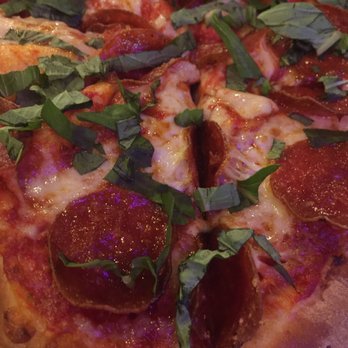 Aviator Pizza & Drafthouse - 9 inch pepperoni and basil...more dough than I'd want for a pizza - Pizza Near Me - Austin, Texas Aviator Pizza & Drafthouse - 9 inch pepperoni and basil...more dough than I'd want for a pizza - Pizza Near Me - Austin, Texas