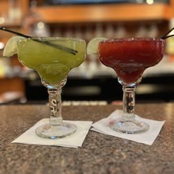 La Catrina Mexican Restaurant - Cucumber margarita  strawberry margarita