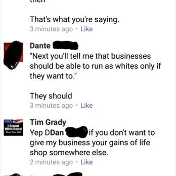 The Indoor Gardener Store - Tim, the owner, explaining how discrimination based on skin color and sexual preference are his "right" - Nurseries & Gardening Near Me - Parma Heights, Ohio The Indoor Gardener Store - Tim, the owner, explaining how discrimination based on skin color and sexual preference are his "right" - Nurseries & Gardening Near Me - Parma Heights, Ohio