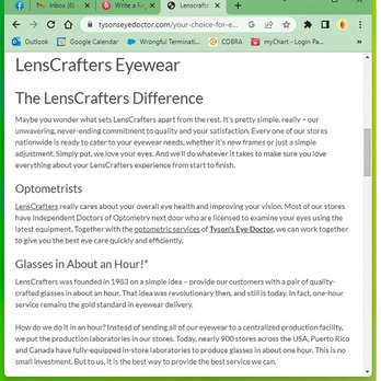 LensCrafters - Lenscrafters very own business model.... Well, what was... - Eyewear & Opticians Near Me - Santa Ana, California LensCrafters - Lenscrafters very own business model.... Well, what was... - Eyewear & Opticians Near Me - Santa Ana, California