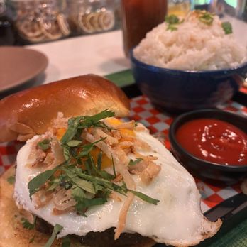 Pig and Khao - The breakfast sandwich with garlic rice - Filipino Near Me - New York, New York Pig and Khao - The breakfast sandwich with garlic rice - Filipino Near Me - New York, New York