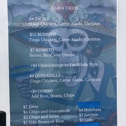 I Lava Tacos - One of each, maybe?