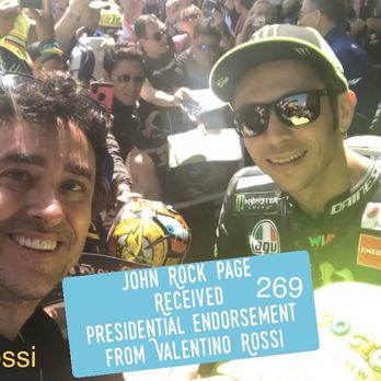 Simi Valley Cycles - Nine time MotoGP Champion Valentino Rossi andJohnny Rock Page a POTUS King! - Motorcycle Dealers Near Me - Simi Valley, California Simi Valley Cycles - Nine time MotoGP Champion Valentino Rossi andJohnny Rock Page a POTUS King! - Motorcycle Dealers Near Me - Simi Valley, California