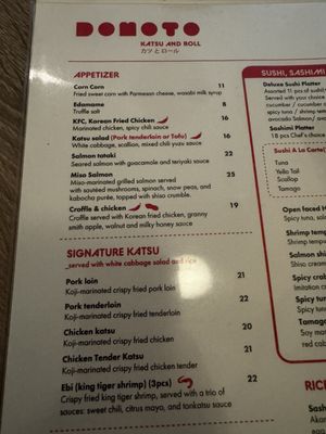 Menu photo 6 Domoto Katsu And Roll Closter, NJ