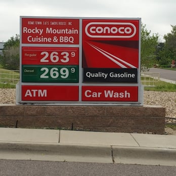 Conoco - The "cuisine" appeared to be pizza. - Gas Stations Near Me - Aurora, Colorado Conoco - The "cuisine" appeared to be pizza. - Gas Stations Near Me - Aurora, Colorado