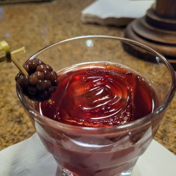 The Driskill Bar - Blackberry Old Fashioned - Lounges Near Me - Austin, Texas