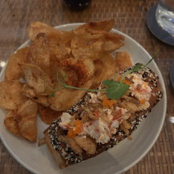 The Shore Room - Lobster Roll with some potatos chips. - Lounges Near Me - Oceanside, California The Shore Room - Lobster Roll with some potatos chips. - Lounges Near Me - Oceanside, California