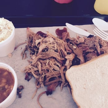 Leon's Smoke Shack BBQ - 2 meat and 2 side special - chopped brisket and pulled pork. - Barbeque Near Me - Tulsa, Oklahoma