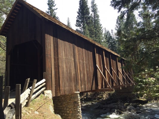 Historic Wawona Covered Bridge by null