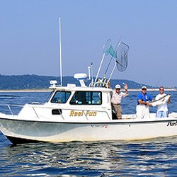 Reel Fun Sportfishing - 25' Parker Sport Cabin "Reel Fun" sailing for Striped Bass and Fluke at Sandy Hook, NJ