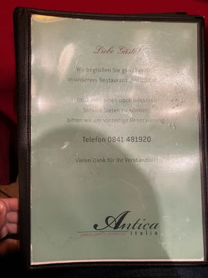 Menu photo 1 Antica Italia Ingolstadt, BY