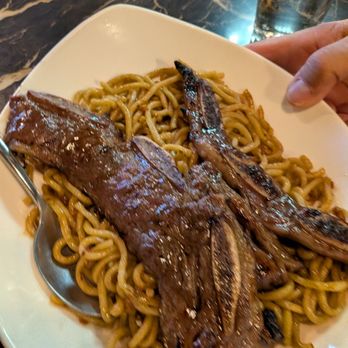 Crawfish Asian Cuisine - Korean short ribs with garlic noodles - Chinese Near Me - Reno, Nevada