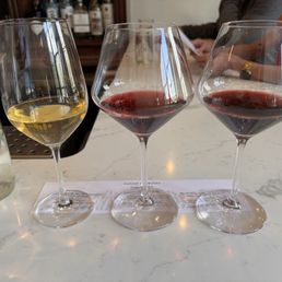 Wine flight from Sicily.