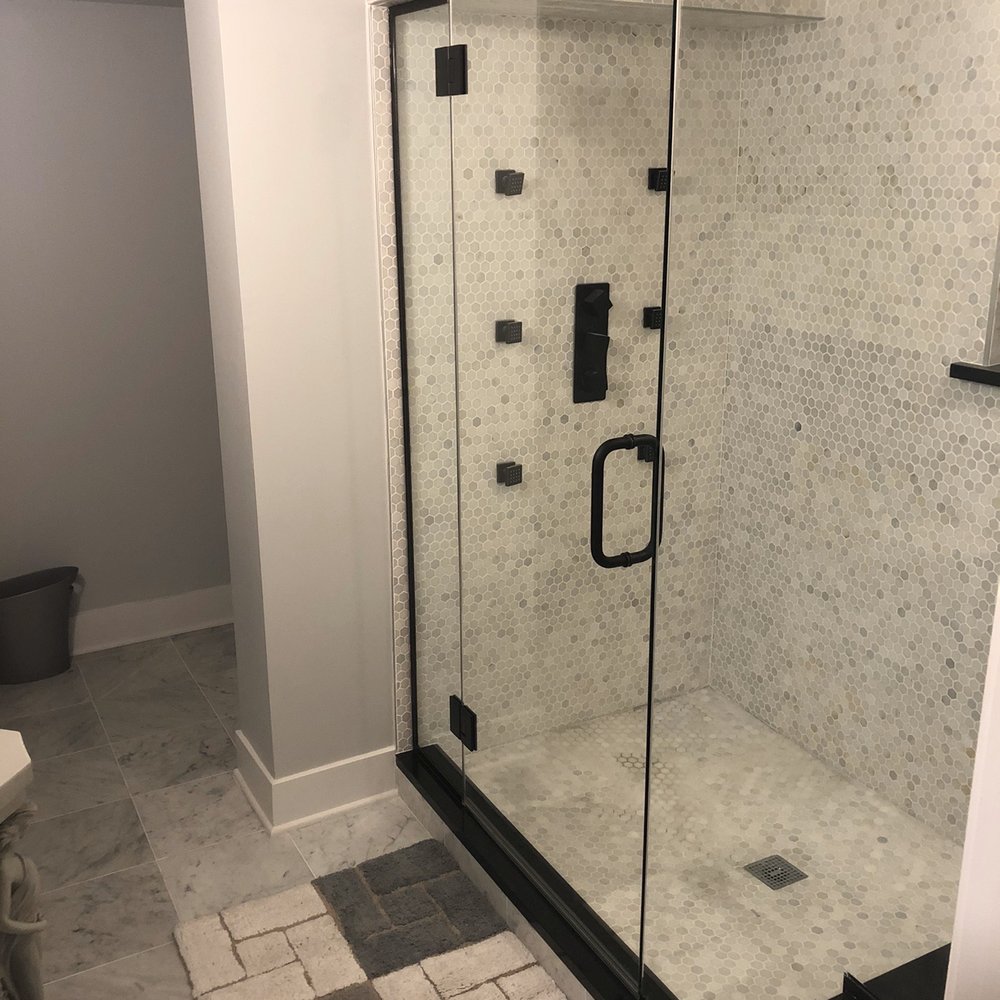 Perfect Edge - Custom 3x6 mosaic hex shower - General Contractors Near Me - Wheeling, Illinois