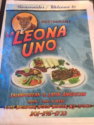 Menu photo 4 La Leona Uno Restaurant North Bergen, NJ