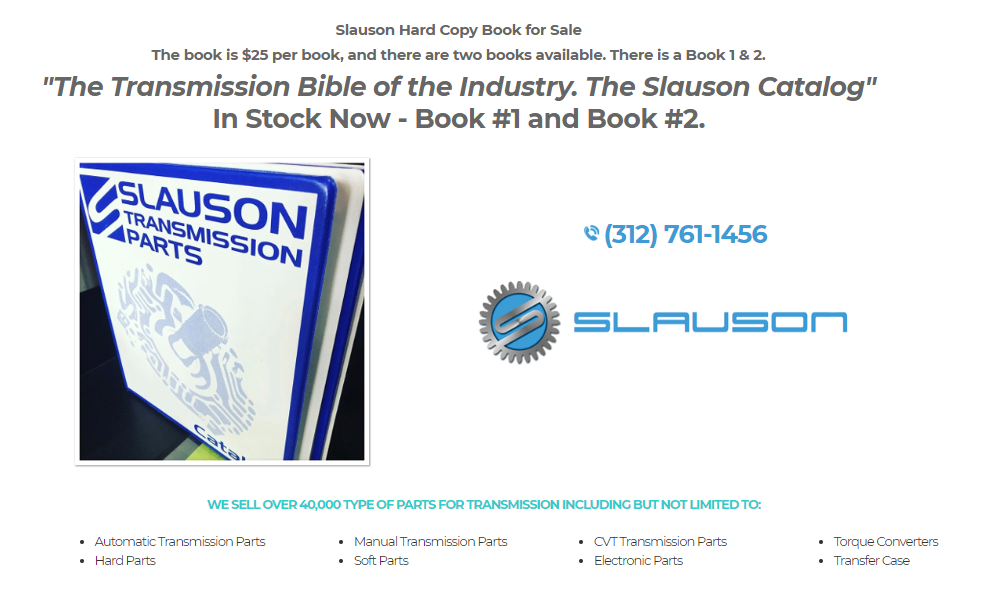 SLAUSON TRANSMISSION PARTS Updated October 2025 Chicago, Illinois
