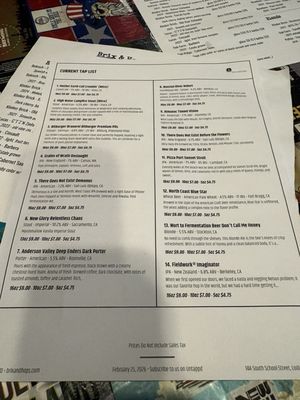 Menu photo 4 Brix & Hops Lodi, CA