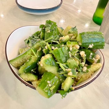 Noodle St - Cucumber Salad was tangy and garlicky. - Noodles Near Me - Pasadena, California