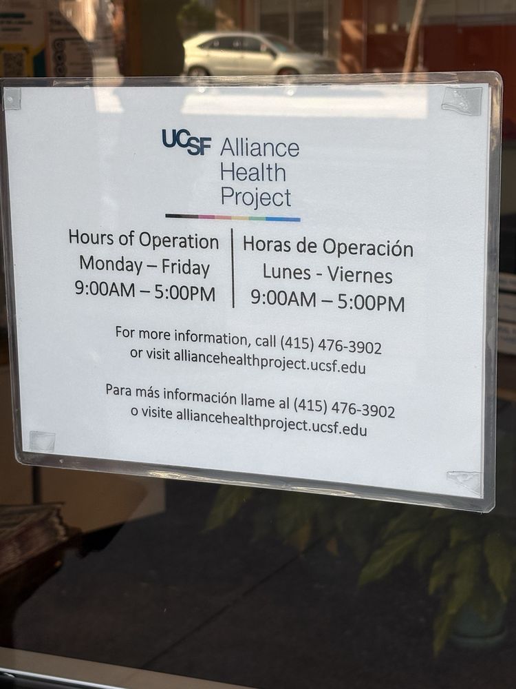 UCSF Alliance Health Project - grief counselor in San Francisco, CA