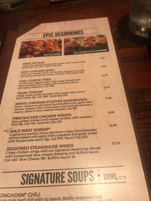 Menu photo 3 LongHorn Steakhouse West Palm Beach, FL