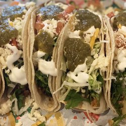Five taco platter