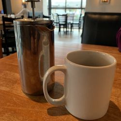 Venable Rotisserie Bistro - French Press Coffee served here. The aroma was great , strong coffee too.