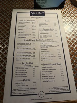 Menu photo 5 Mosaic Restaurant and Bar Ocean Springs, MS Menu photo 5 Mosaic Restaurant and Bar Ocean Springs, MS