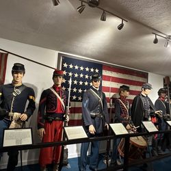 Drummer Boy Civil War Museum - The display of Union uniforms
