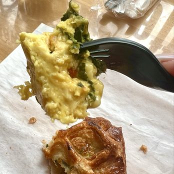 Sorrento Sweets - Bite of vegan quiche. Absolutely delicious! - Bakeries Near Me - St Petersburg, Florida Sorrento Sweets - Bite of vegan quiche. Absolutely delicious! - Bakeries Near Me - St Petersburg, Florida