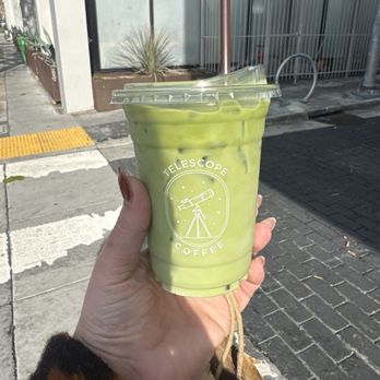 Telescope Coffee - Iced Matcha Latte w/Almond Milk - Bakeries Near Me - San Francisco, California Telescope Coffee - Iced Matcha Latte w/Almond Milk - Bakeries Near Me - San Francisco, California